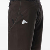 Bermuda Ripstop in marrone e nero And wander - uomo 