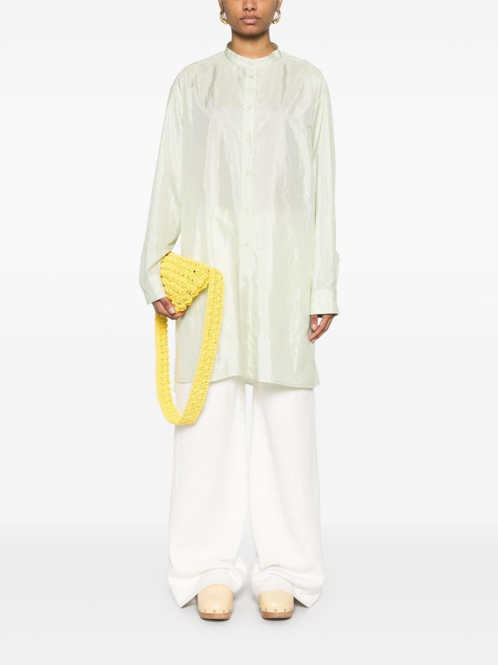 Camicia in raso in verde Jil sander - donna 