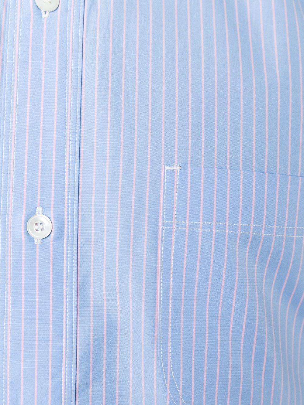 Camicia con dettaglio toppe in azzurro Junya Watanabe MAN - uomo 