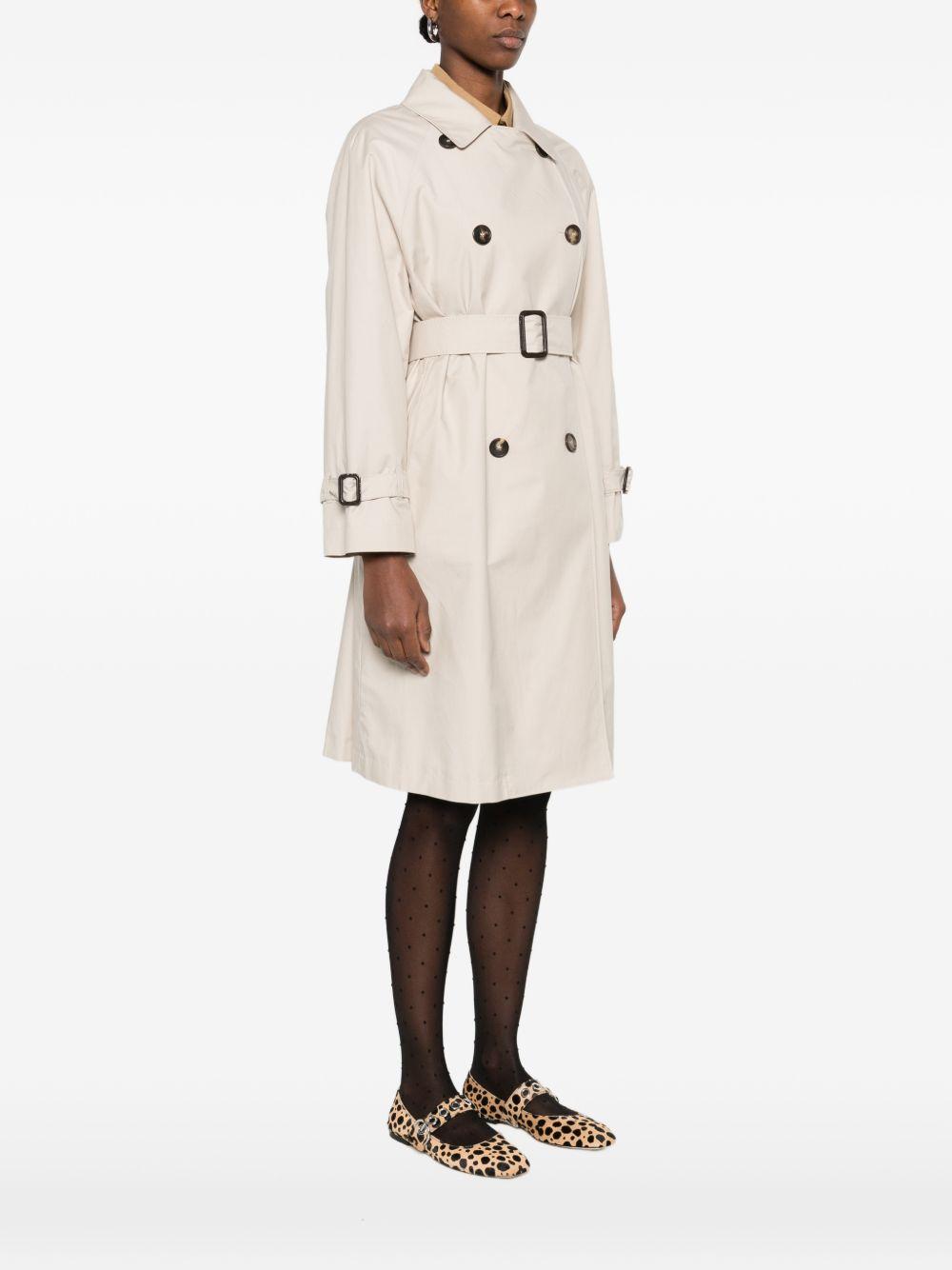 Trench con cintura in avorio Max Mara the cube - donna 