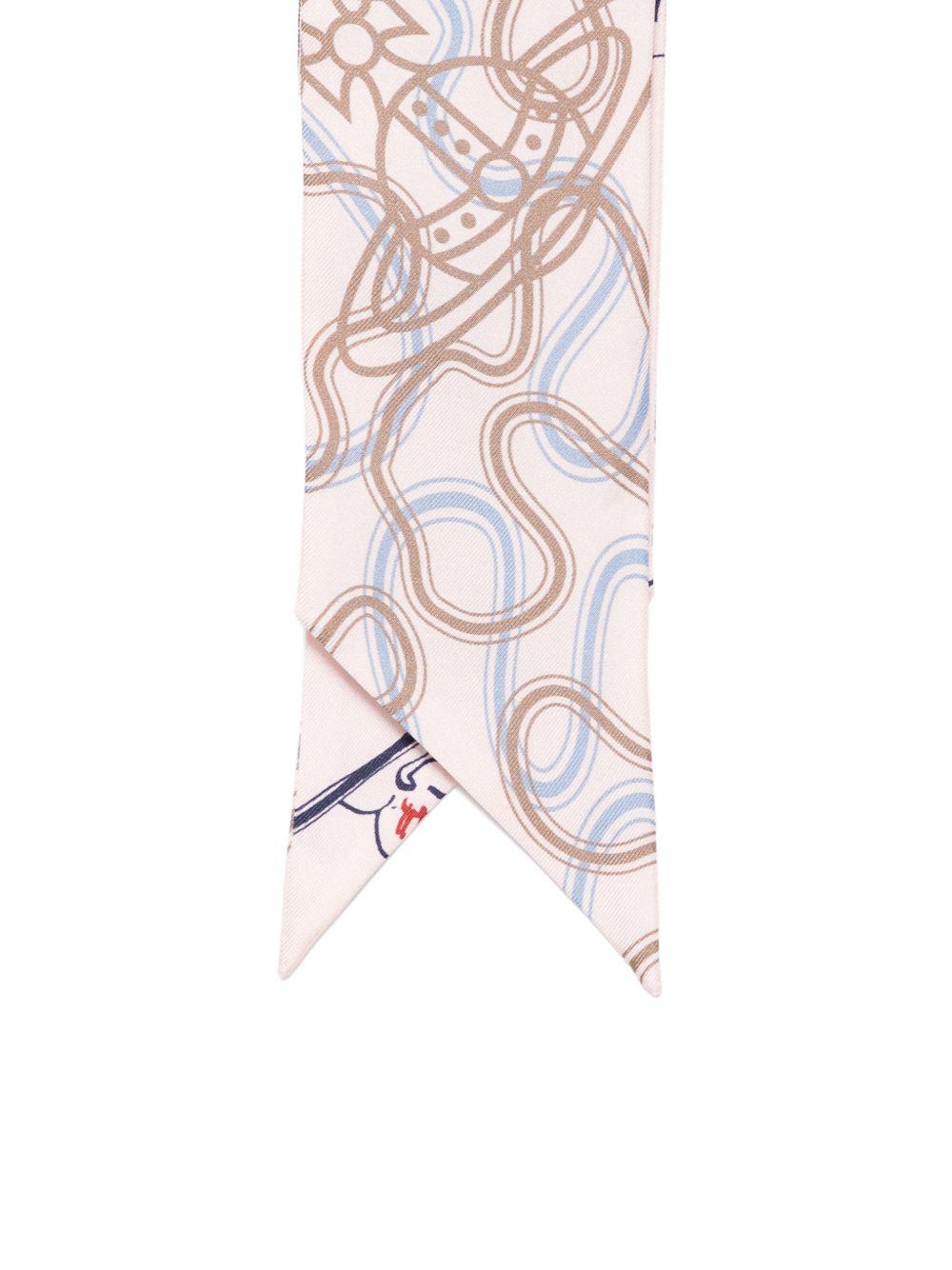Foulard con stampa grafica multicolore Vivienne westwood - donna 