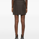 Gonna mini gessata in verde militare Vivienne Westwood - donna 