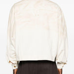 Giacca denim overisize in avorio Willy chavarria - uomo 