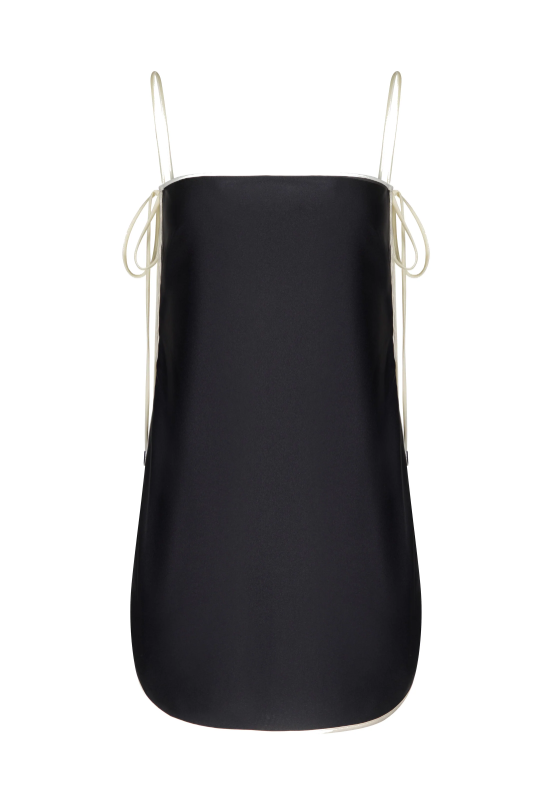 Abito mini con finitura satinata in blu Temily - donna 