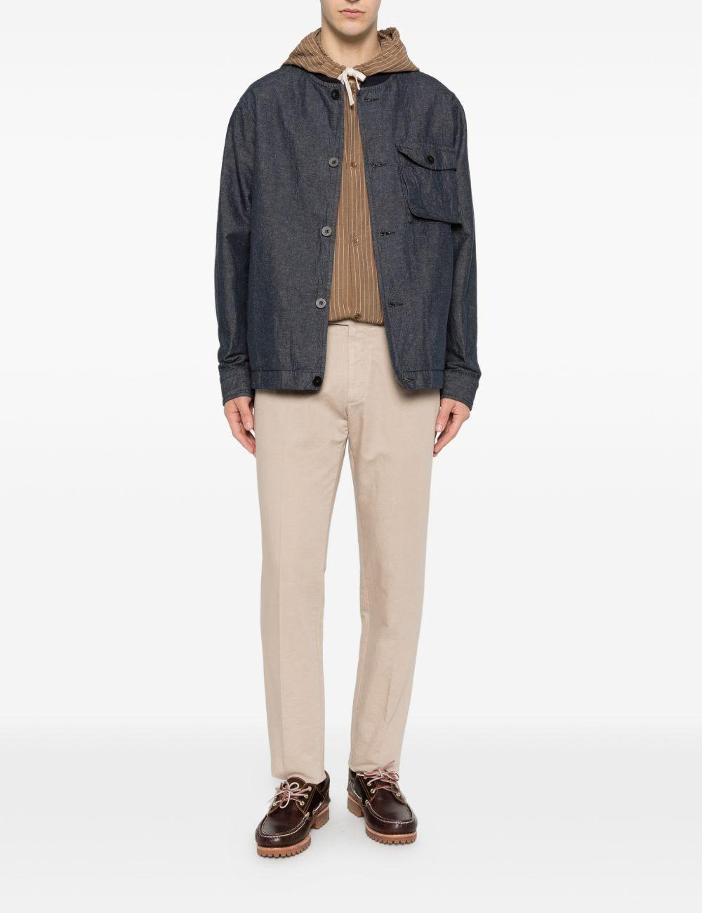Pantaloni chino con passanti per cintura in beige Zegna - uomo 