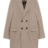 Cappotto doppiopetto in beige Zegna - uomo 