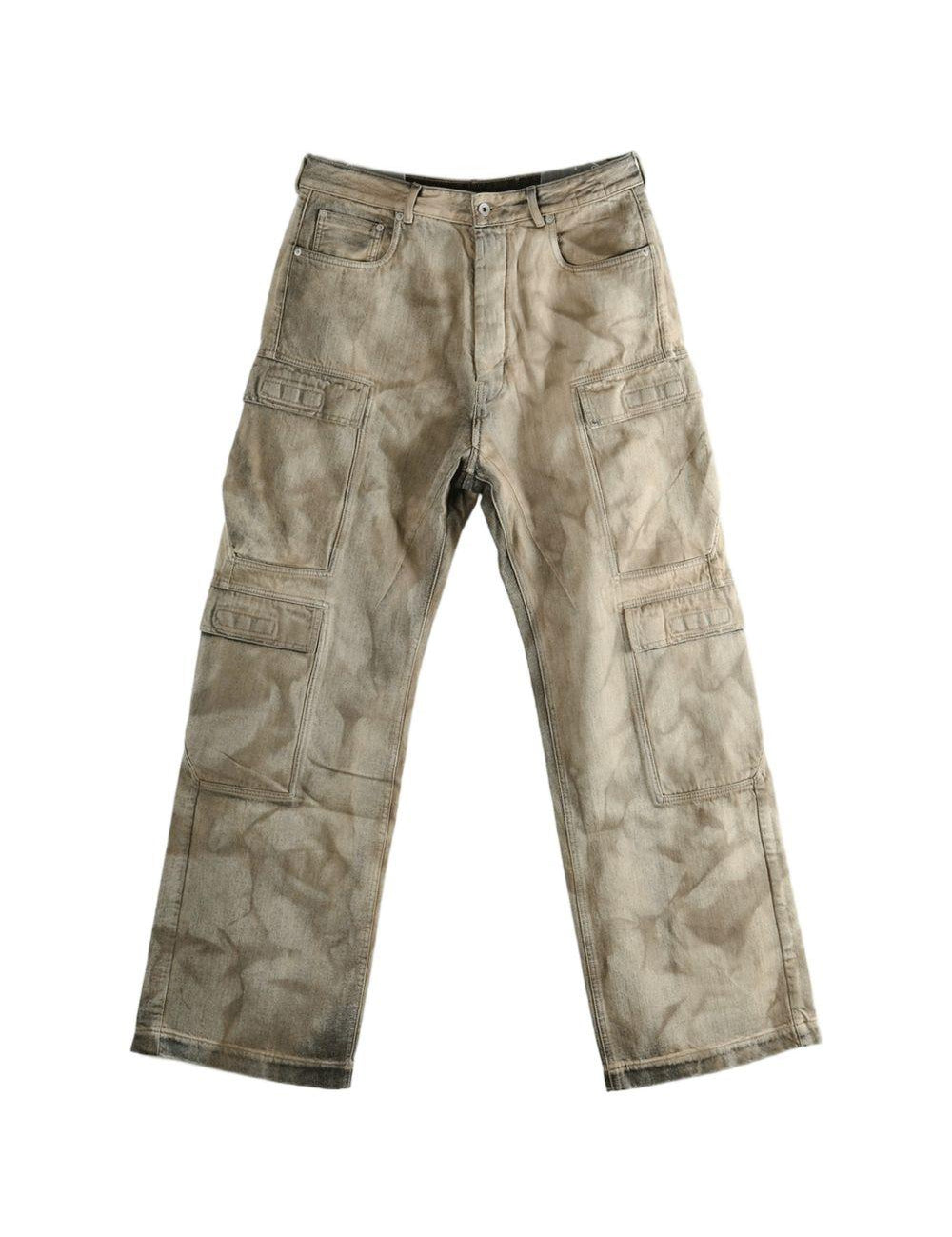 Jeans con tasche in grigio Rick owens drkshdw - uomo 
