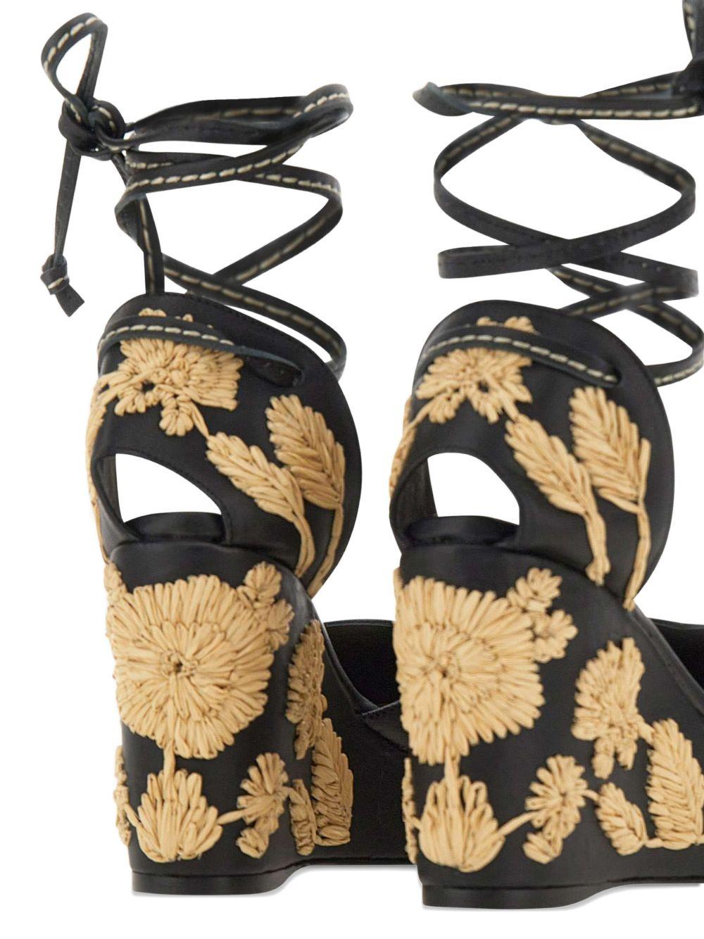 Espadrilles Carmela con ricamo a fiori in nero Castañer - donna 