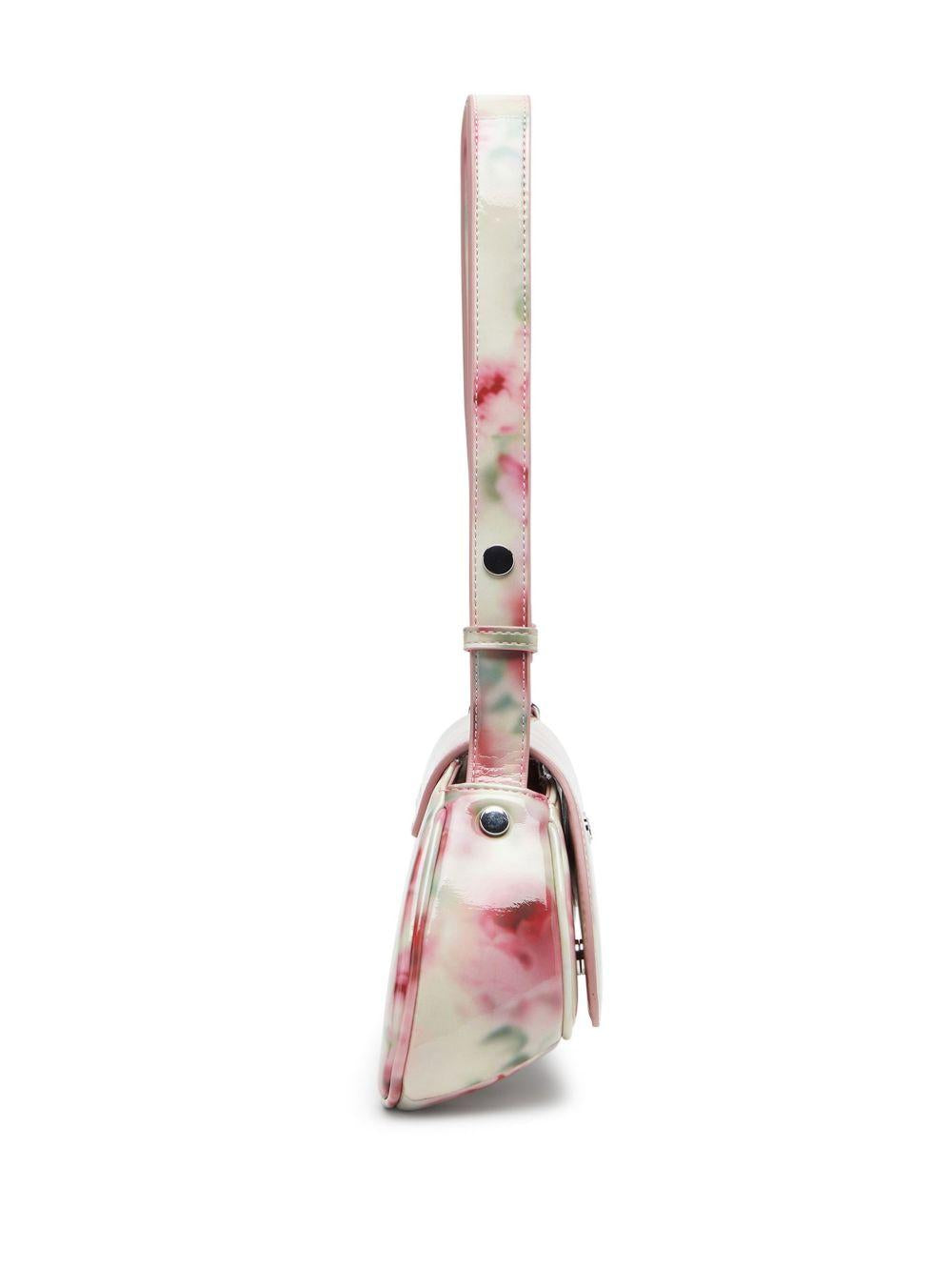 Borsa a spalla a fiori in bianco Diesel - donna 