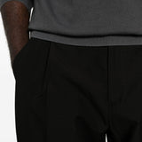 Pantaloni a pieghe con piega stirata in nero Briglia 1949 - uomo 