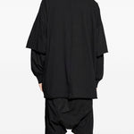 T-shirt con design a strati in nero Rick owens drkshdw - uomo 