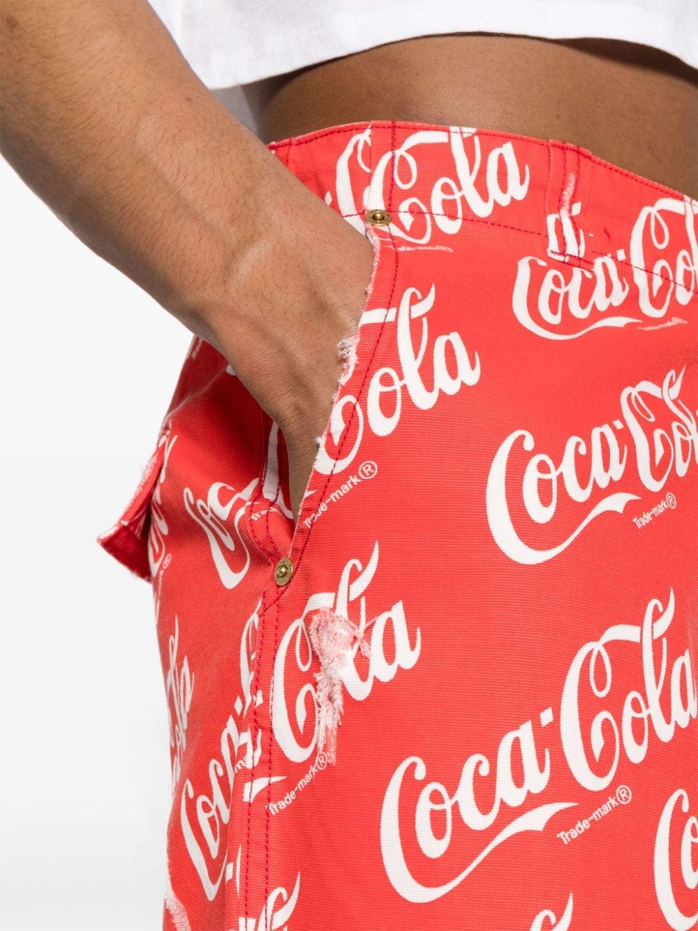 Bermuda Coca-Cola con stampa in rosso - uomo 