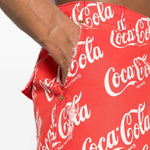 Bermuda Coca-Cola con stampa in rosso - uomo 