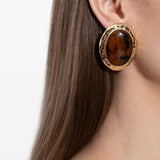 Orecchini con cristalli in oro Self-portrait - donna 
