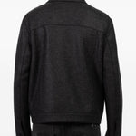 Giacca in lana con colletto classico in grigio Harris wharf london - uomo 