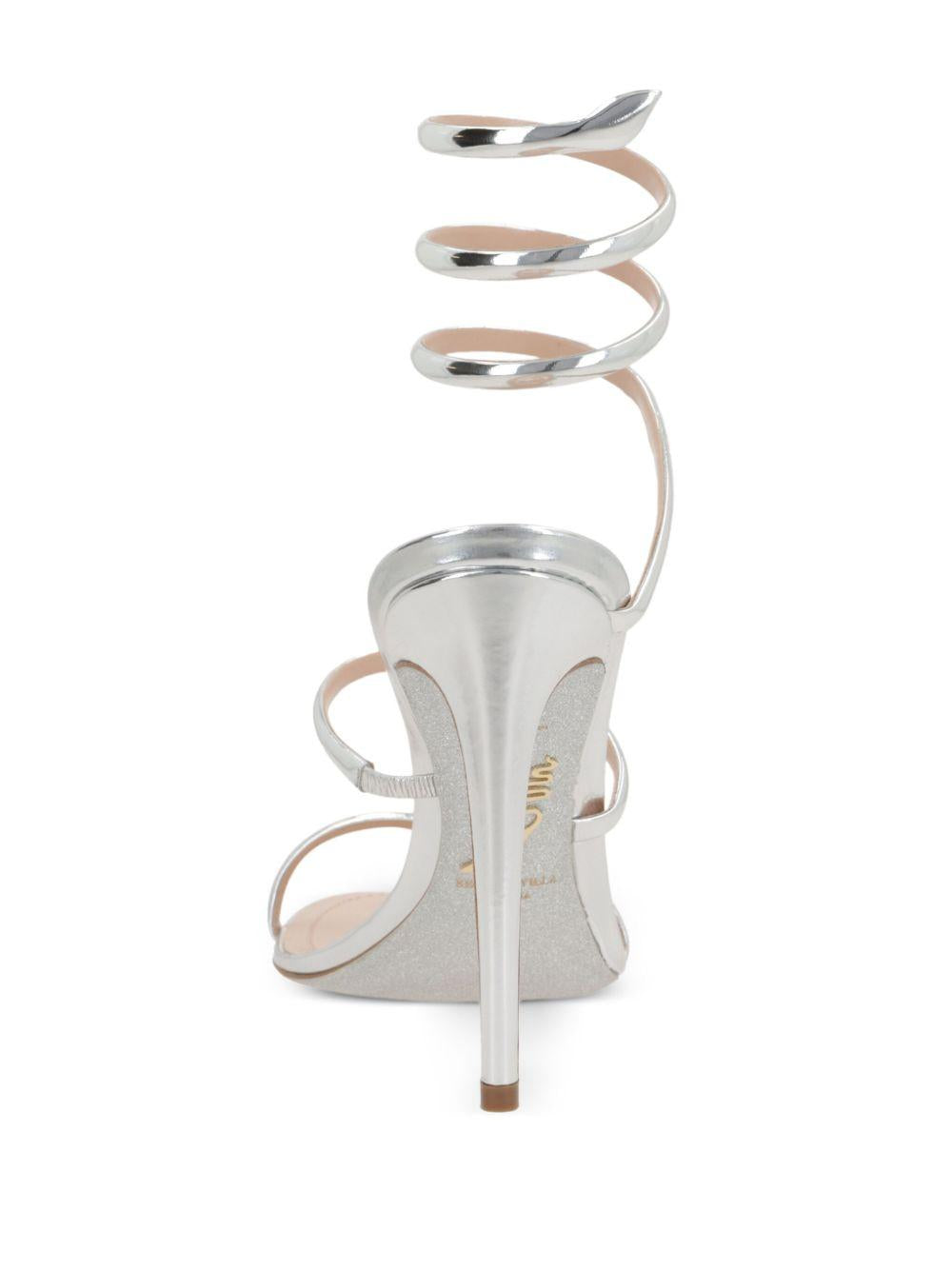 Sandali Cleo in argento Rene caovilla - donna 