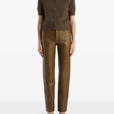 Cardigan Nora in cashmere in marrone 