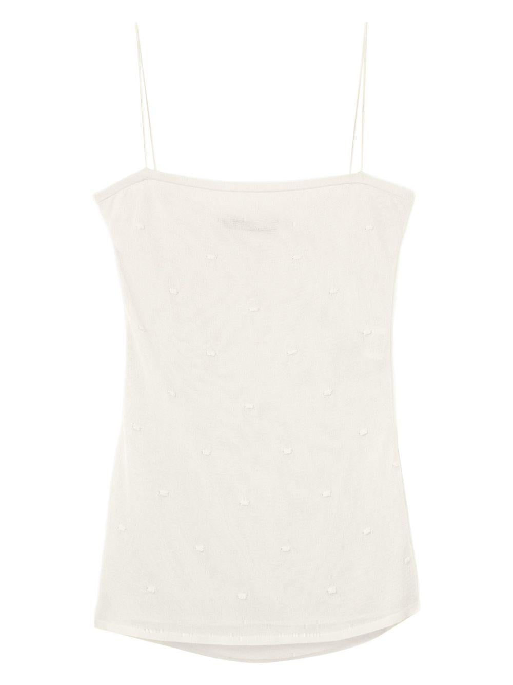 Canotta La Plumetis in bianco Jacquemus - donna 