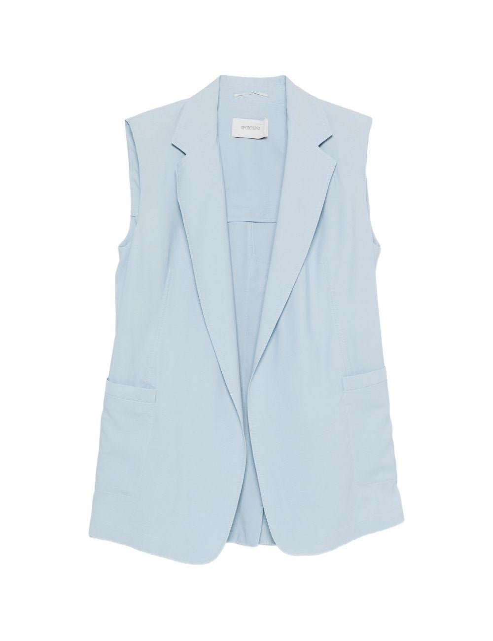 Gilet oversize in azzurro Maxmara sportmax - donna 