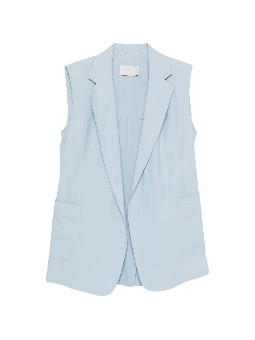 Gilet oversize in azzurro Maxmara sportmax - donna 
