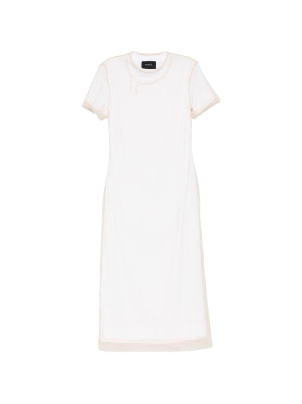 Abito con decorazione in bianco Simone Rocha - donna 