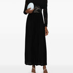 Abito lungo con inserti in pizzo in nero Zimmermann - donna 
