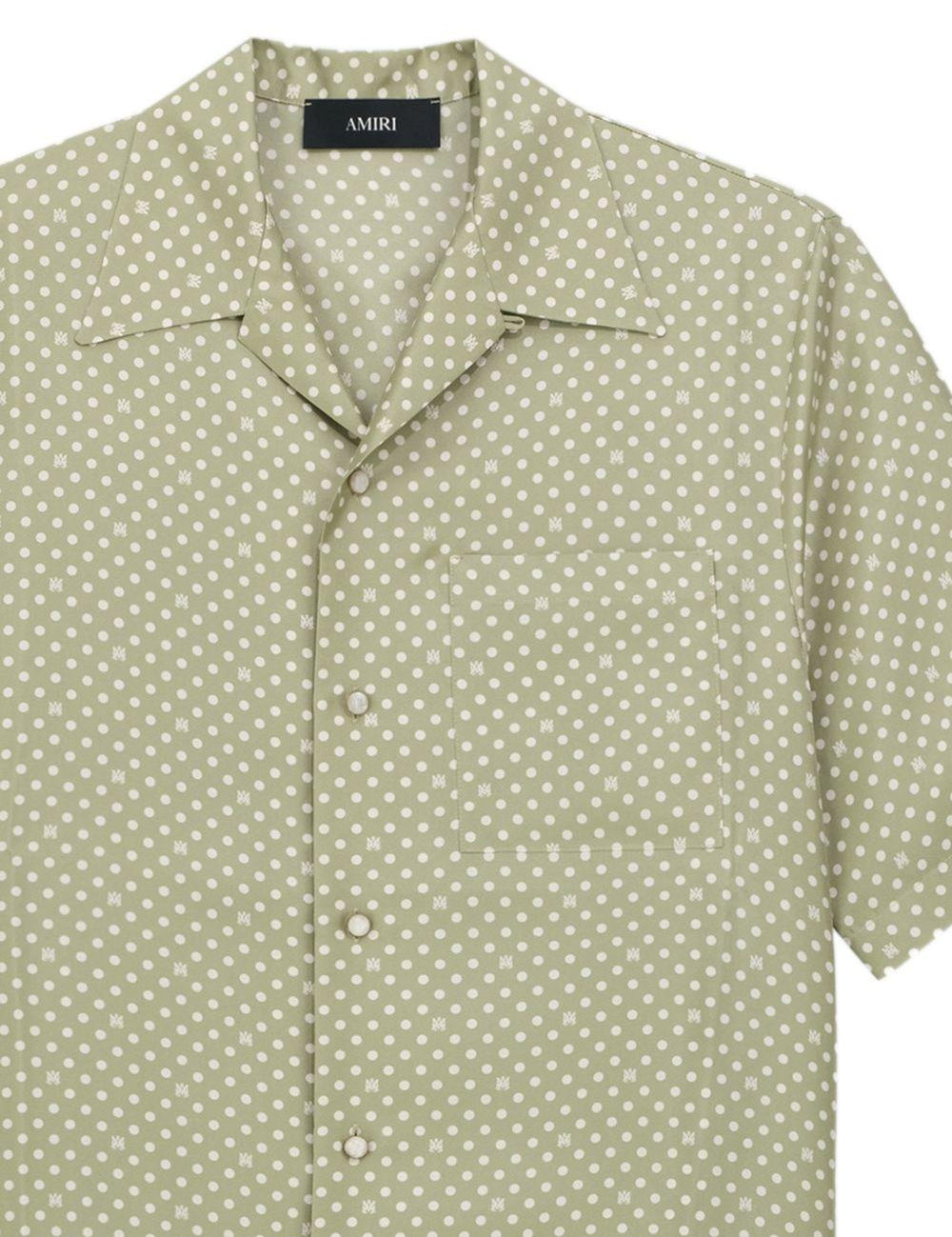 Camicia a pois in verde salvia AMIRI - uomo 