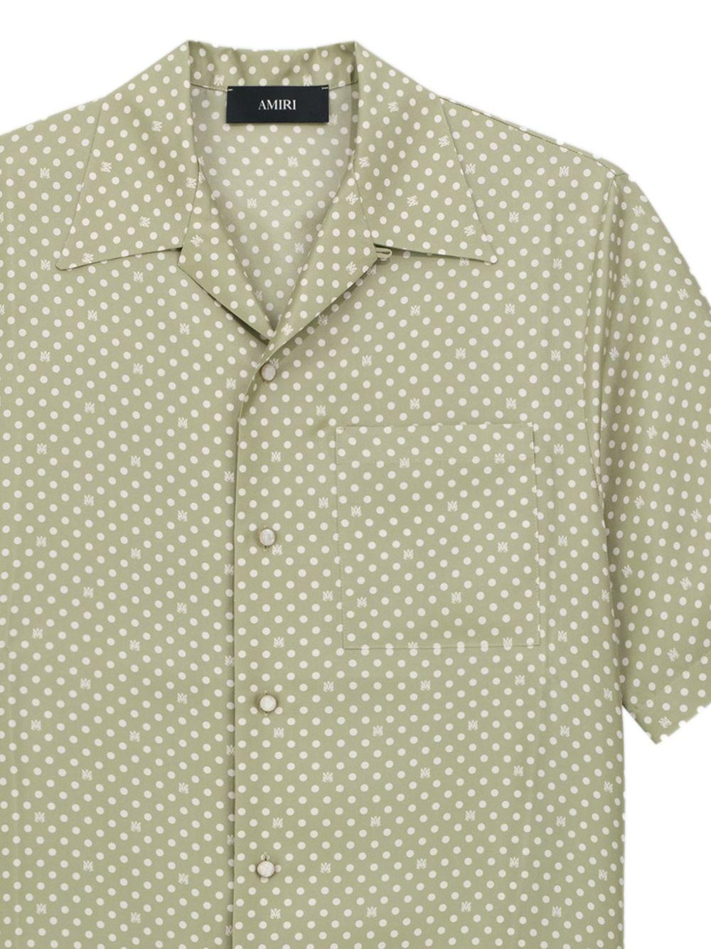 Camicia a pois in verde salvia AMIRI - uomo 