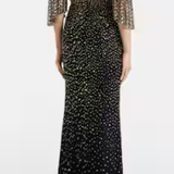 Abito lungo Kiya con decorazioni in lilla Jenny packham - donna 