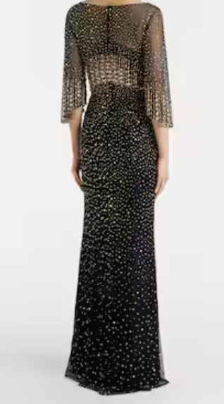 Abito lungo Kiya con decorazioni in lilla Jenny packham - donna 