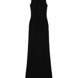 Abito lungo Lyr in maglia in nero Aya Muse - donna 