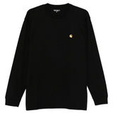 T-shirt maniche lunghe con logo carhartt wip - uomo 