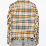 Camicia  tartan in giallo R13 - donna 