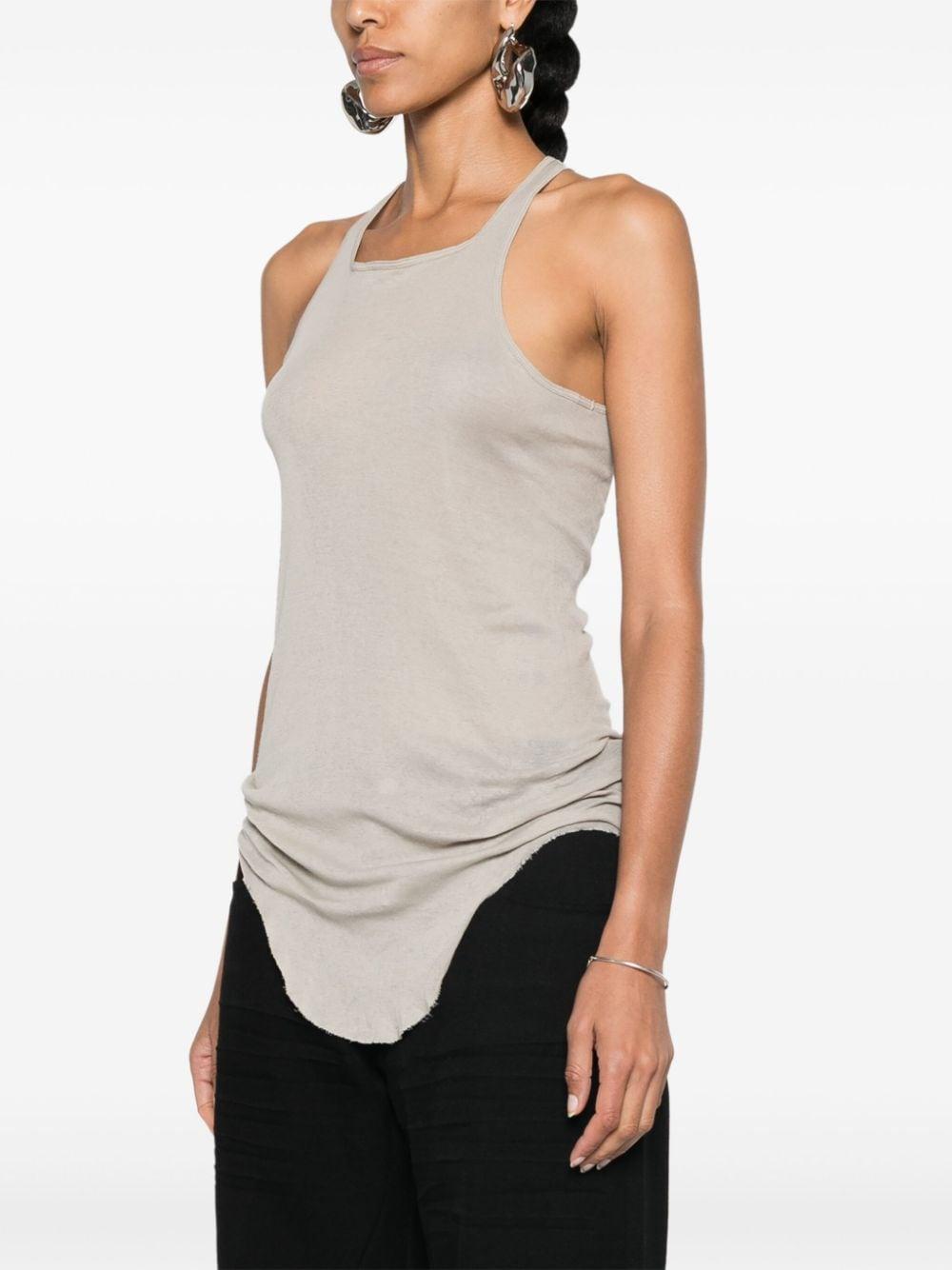 Canotta asimmetrica in grigio Rick Owens - donna 