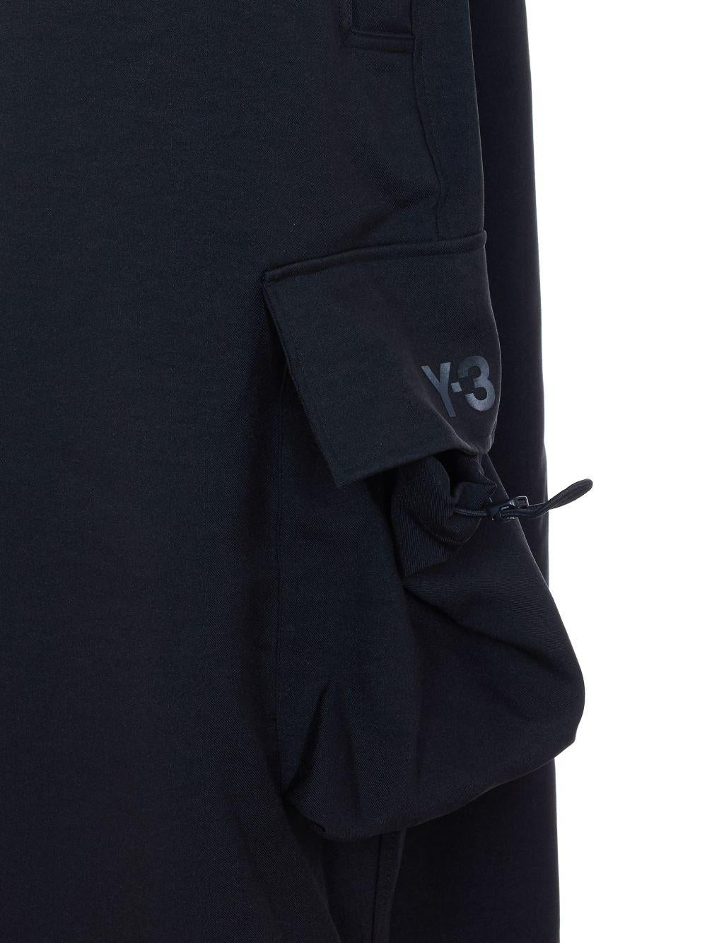 Pantaloni sportivi elasticizzati in nero Y-3 - uomo 