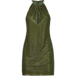 Abito corto olive in verde oliva Self-Portrait - donna 