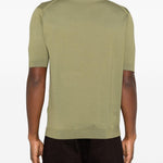Polo a maniche corte in verde John smedley - uomo 