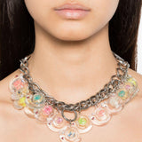 Collana con ciondoli a forma di lumaca in argento Chopova lowena - donna 