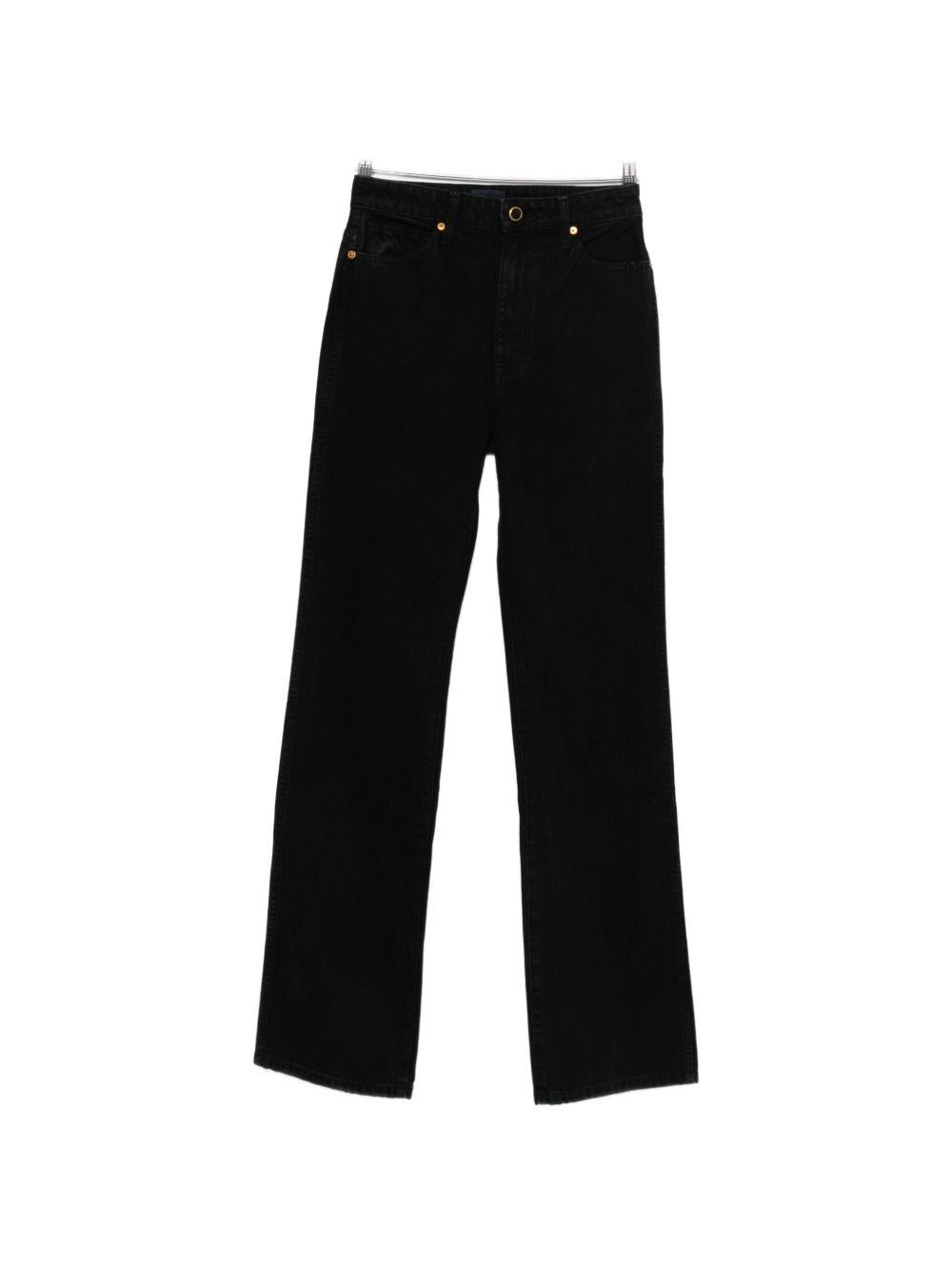 Jeans dritti Danielle in nero Khaite - donna 