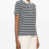 Polo con colletto a righe in beige e blu A.P.C. - donna 