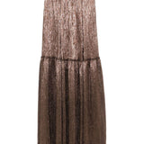 Gonna plissettata effetto metallizzato in marrone Forte forte - donna 