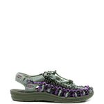 Sandali uneek con cordino intrecciato in verde Keen - unisex 
