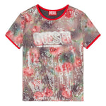 T-shirt con paillettes in multicolore Diesel - donna 