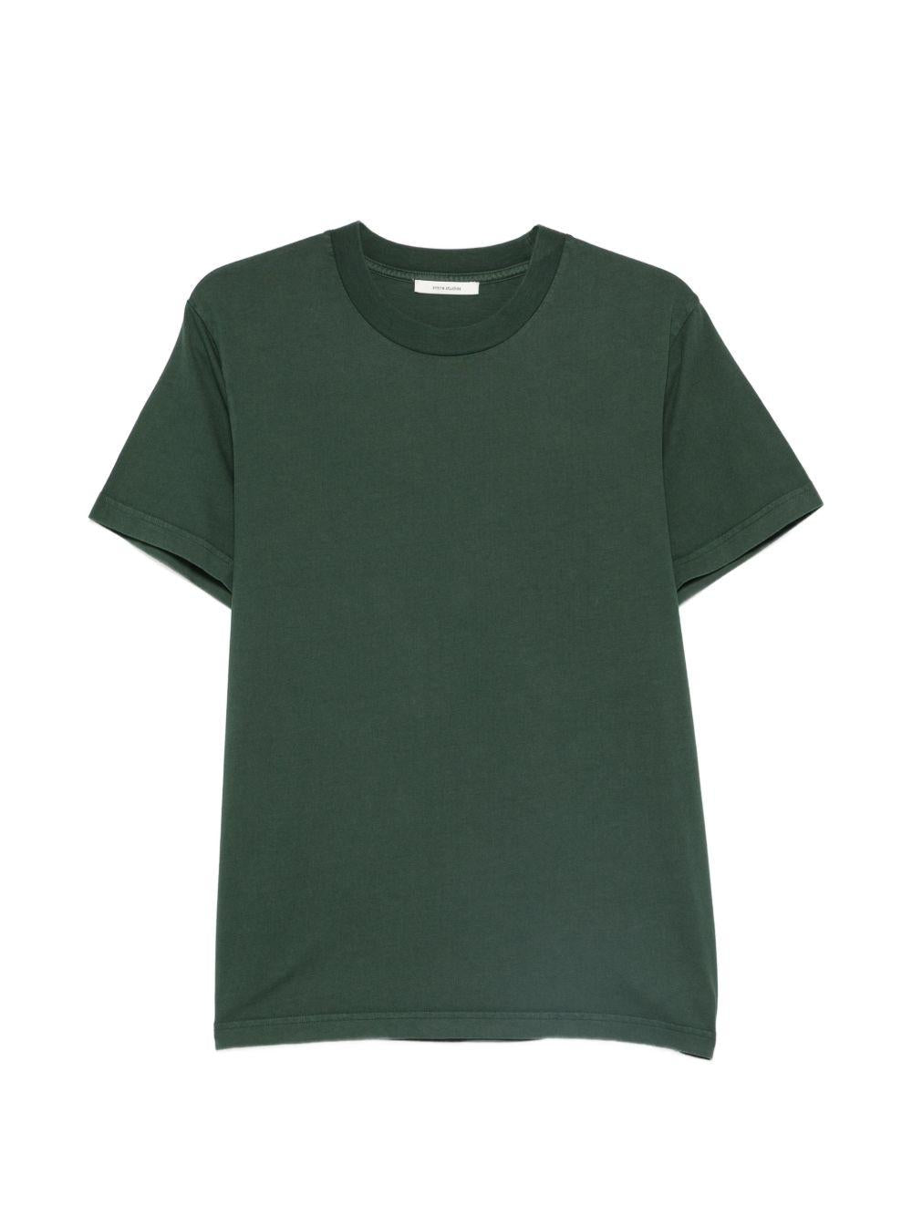 T-shirt girocollo in verde Entire studios - unisex 