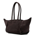 Borsa a spalla in pelle scamosciata marrone Benedetta Bruzziches - donna 