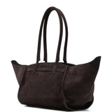 Borsa a spalla in pelle scamosciata marrone Benedetta Bruzziches - donna 