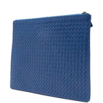 Clutch intrecciato A4 in blu Dragon diffusion - donna 