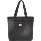 Borsa tote in denim nero 