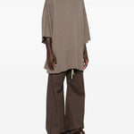 T-shirt Tommy T Sfrangiata in grigio Rick owens - uomo 