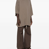 T-shirt Tommy T Sfrangiata in grigio Rick owens - uomo 